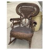 Victorian Wicker Rocker