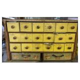 Multi Drawer Parts Cabinet & Contents