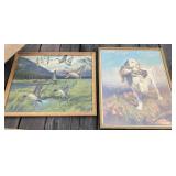 2 - Framed Hunting Prints