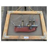 Framed Naval Ship