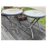 2 - Folding Patio Tables