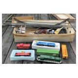 HO Scale Train Cars and Track