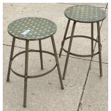 2 - Metal Stools