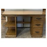 4' Ranch Oak Knee Hole Desk