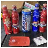 Cardinals Ashtray & Budweiser Bottles
