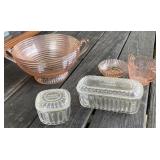 Refrigerator Dishes & Pink Depression