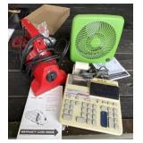 Sweeper, Fan, Adding Machine