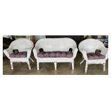 3 pc Wicker Patio Set