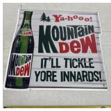 Metal Mountain Dew Sign