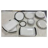 15 pcs Black Buffalo China
