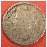 1867 U.S. 3 Cent