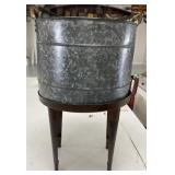Galvanized Tub on Stand