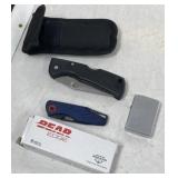 Knives and Zippo Lighter