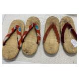 2 Pair of Oriental Sandals