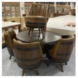 Pub Barrel Table and Chairs