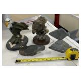 Resin and Stone Wildlife Sculptures