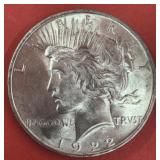 1922 Peace Dollar BU