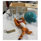 Collectible Steins, Pig Bank, More