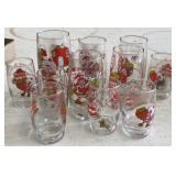Strawberry Shortcake Juice/Water Glasses