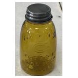 Amber Pint Mason Jar