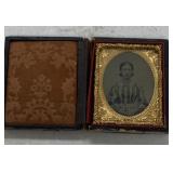 Tin Type in Leather Case