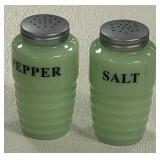 Jadeite Salt & Pepper Shakers