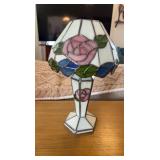 Leaded Stain Glass Candle Lamp