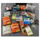 Lot of Fishing Line, Tackle, Floats
