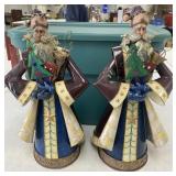 19" Metal Santas
