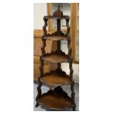 5 1/2" Walnut Corner Shelf