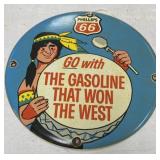 12" Phillips 66 Porcelain Sign