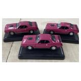 3 - Purple Diecast Cars