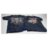 Two Medium Iron Maiden & Metallica T Shirts