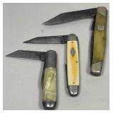 Three Pocket Knives Incl. Barlow