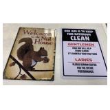 2 - Metal Signs