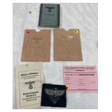 German Military Patch and Ephemera