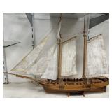 French Schooner Model Ship