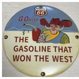 12" Phillips 66 Porcelain Sign