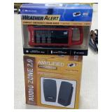 Weather Alert Radio and Speakers