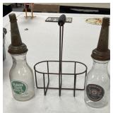 Oil Bottles and Carrier