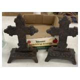2 - 8" Cast Iron Crosses