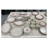 46 pcs Mixed Red Buffalo China