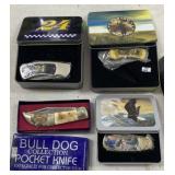 Pocket Knives in Collector Tins