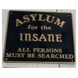 Cast Iron Sign