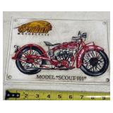 Cast Iron Indian Motorcycle Sign