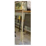 6' Brass Hall Tree Coat Rack