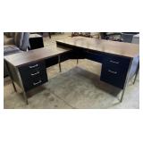 L Shaped Secretaries Desk