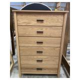 Witmer Oak 6 Drawer 52' Highboy Dresser