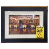 Framed Street Cafï¿½ Wall Art