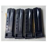 4 - Unknown 9mm 15 rnd Magazines